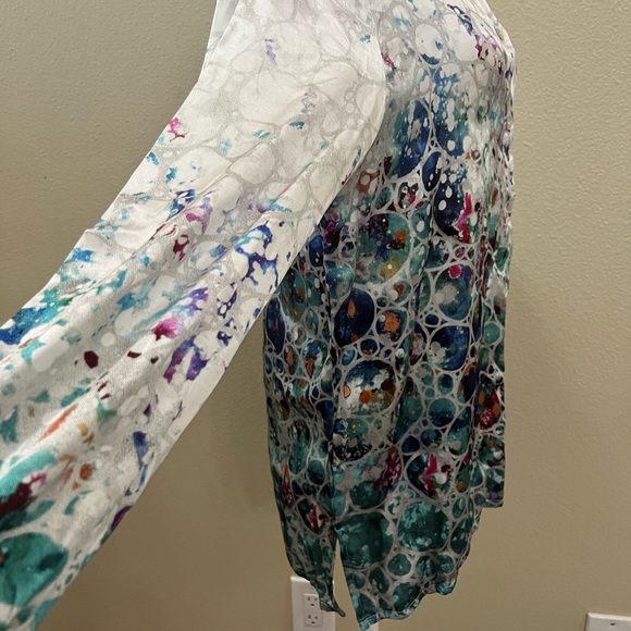 DOLCEZZA LARGE PRINTED BLOUSE 100% VISCOSE NWT - Picture 5 of 5